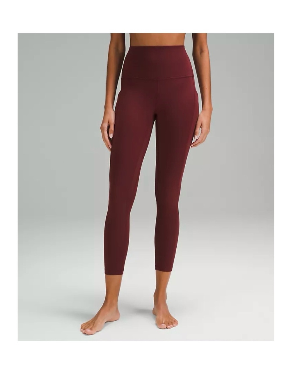 lululemon Align™ High-Rise Pant with Pockets 25" in Red Merlot